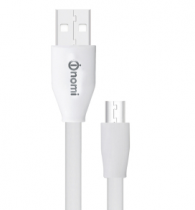 Кабель USB to microUSB, Nomi DCF, 0,15м, білий (430317)