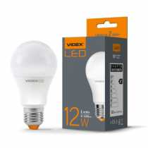 LED Лампочка Videx,  A60E, Е27, 12Вт, 4100K, (енергозберігаюча)