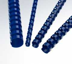 Пластикові пружини 10мм, синій колір, Bindmark, (100шт)