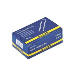 Скріпки 78 мм нікель.50шт/уп, Buromax (BM.5021)