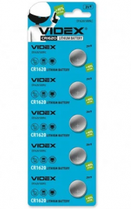 Батарейка Videx CR 1620 (за ШТ)