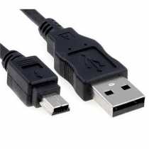 Кабель USB to miniUSB Roline 1.8m, чорний (11.02.8618-20)