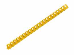 Пластикові пружини 10мм, жовтий колір, Bindmark, (100шт)