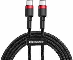 Кабель Baseus Cafule Type-C to Lightning PD 20W 3A, 1m  red-black(CATLKLF-91)