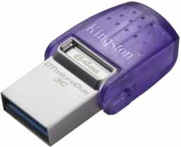 USB Flash 64Gb Kingston DataTraveler microDuo 3C USB 3.2/Type C, purple (DTDUO3CG3/64GB)
