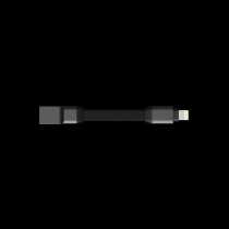 Кабель USB to Lightning Rollingsquare inCharge® Mini брелок, 2.4A 0.1м, чорно-сірий (PROBA)