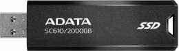 Накопичувач SSD USB 3.2 ADATA SC610 2TB USB 3.2  550/500Mb/s Black (SC610-2000G-CBK/RD)