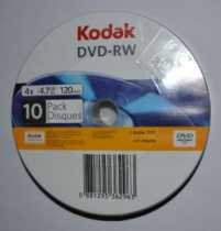 Диск DVD+RW 4.7Gb Kodak 4x, Bulk 10, (за ШТ)
