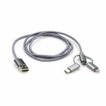 Кабель USB Universal  Vinga USB 2.0 AM to Type-C&Micro 5P&Lightning 1.0m (Charge3in1)
